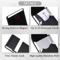 Leather Business Card Holder Case with Magnetic Shut